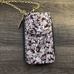Isaac Mizrahi Floral Phone Case - Black, White, Purple, and Gold